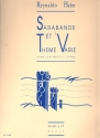 Sarabande et Thme vari pour clarinette et piano