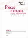 Pices d'amour et autres indites pour piano