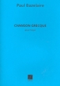 Chanson grecque pour harpe