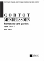 Romances sans paroles op.19 no.1 pour piano