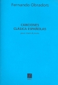 Canciones clsica espaolas pour chant et piano