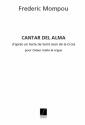 Frederic Mompou, Cantar Del Alma Choeur (5Vx-Mx) Et Orgue Chor Partitur