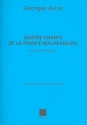 4 chants de la France malheuruese pour chant et piano (fr/en)