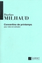 Concertino de printemps pour violon et orchestre partition miniature