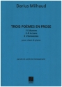 3 Pomes en Prose pour chant et piano