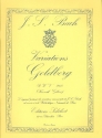 Variations Goldberg BWV988 pour clavecin