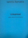 Synaphai pour piano et orchestre partition
