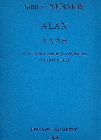 Alax fr 3 identische Ensembles Partitur