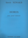 Horos pour orchestre partition