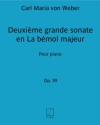 Weber  Grande Sonate N 2 Lab.Majeur (Cortot) Piano  Piano
