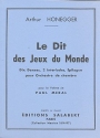 Le dit des jeux du monde pour orchestre de chambre partition de poche