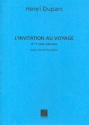 L'Invitation au voyage no.1 pour chant et piano partition