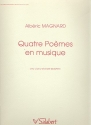 4 Pomes en musique op.15 pour baryton et piano