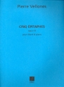 5 Epitaphes op.73 pour chant et piano partition