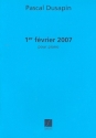 1er fevrier 2007  pour piano