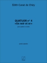 Edith Canat De Chizy, Quatuor n. 4 En noir et or Streichquartett Stimmen-Set