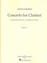 Klarinettenkonzert fr Klarinette, Streichorchester, Harfe und Klavier Partitur