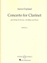 Klarinettenkonzert fr Klarinette, Streichorchester, Harfe und Klavier Partitur
