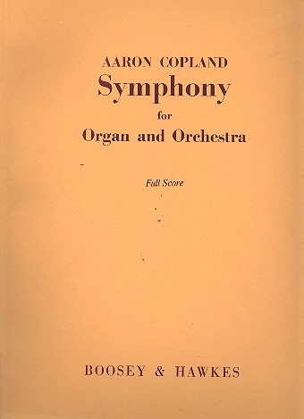 Symphony for organ and orchestra score