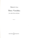 3 Variables fr Oboe, Klarinette, Fagott, Horn und Klavier Partitur und Stimmen