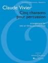 5 Chansons pour percussion for 3 percussionists score