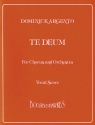 Te Deum fr gemischter Chor und Orchester Klavierauszug