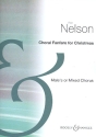 Choral Fanfare for Christmas for male chorus (mixed chorus) and brass instruments score