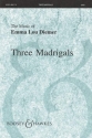 Diemer, Emma Lou: Drei Madrigale fr gemischter Chor (SATB) und Klavier Chorpartitur