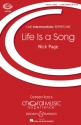 Life is a song fr Kinderchor (SA) oder gemischter Chor (SATB), Klavier und Basspfeif Chorpartitur