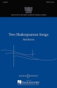 Two Shakespearean Songs fr gemischter Chor (SATB) und Klavier Chorpartitur