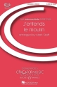 J'entends le moulin for 2-part choir (SA), piano, viollin and percussion ad libitum choral score