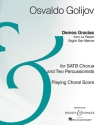 Golijov, Osvaldo: Demos Gracias fr gemischter Chor (SATB) und 2 Schlagwerk Sing- und Spielpartitur