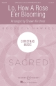 BHI48426 Lo how a Rose e'er blooming for mixed chorus, alto saxophone and piano score
