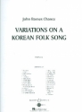 Variations on a Korean Folk Song for concert band score