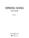 Nowak, Jerry: Spring Song QMB 492 fr Blasorchester Partitur und Stimmen