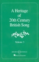 A Heritage of 20th Century Vol. 3 fr Gesang und Klavier