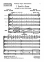 I Lov'd a Lass fr gemischter Chor (SATB) und Klavier Chorpartitur