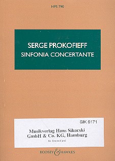 Prokofieff, Serge, Sinfonia Concertante op. 125 HPS 790 fr Violoncello und Orchester Studienpartitur