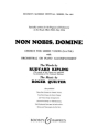 Non nobis Domine for mixed chorus and orchestra (piano) vocal core
