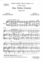 Non Nobis, Domine fr Chor unisono und Klavier Chorpartitur