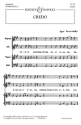 Credo fr gemischter Chor (SATB) a cappella Chorpartitur