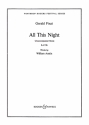All this Night op. 33 fr gemischter Chor (SATB) a cappella Chorpartitur