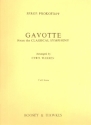 Prokofieff, Serge: Gavotte fr Orchester Partitur