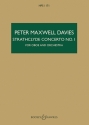 Maxwell Davies, Sir Peter: Strathclyde Concerto No. 1 HPS 1171 fr Oboe und Orchester Studienpartitur