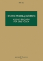 Grecki, Henryk Mikolaj: Kleines Requiem fr eine Polka op. 66 HPS 127 fr Klavier und 13 Instrumente Studienpartitur