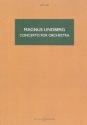 Concerto for orchestra study score