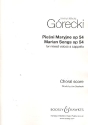 Marian Songs op. 54 fr gemischter Chor (SATB) a cappella Chorpartitur