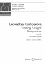 Evening & Night op.posth. for female chorus (SSAA) a cappella score (en/kyr/Umschrift)