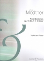 3 Nocturnes d-Moll op.16,1 fr Violine und Klavier 2 Spielpartituren