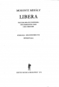 Mosonyi Mihly Libera for mixed voices and string instruments  Mixed Voices and Accompaniment